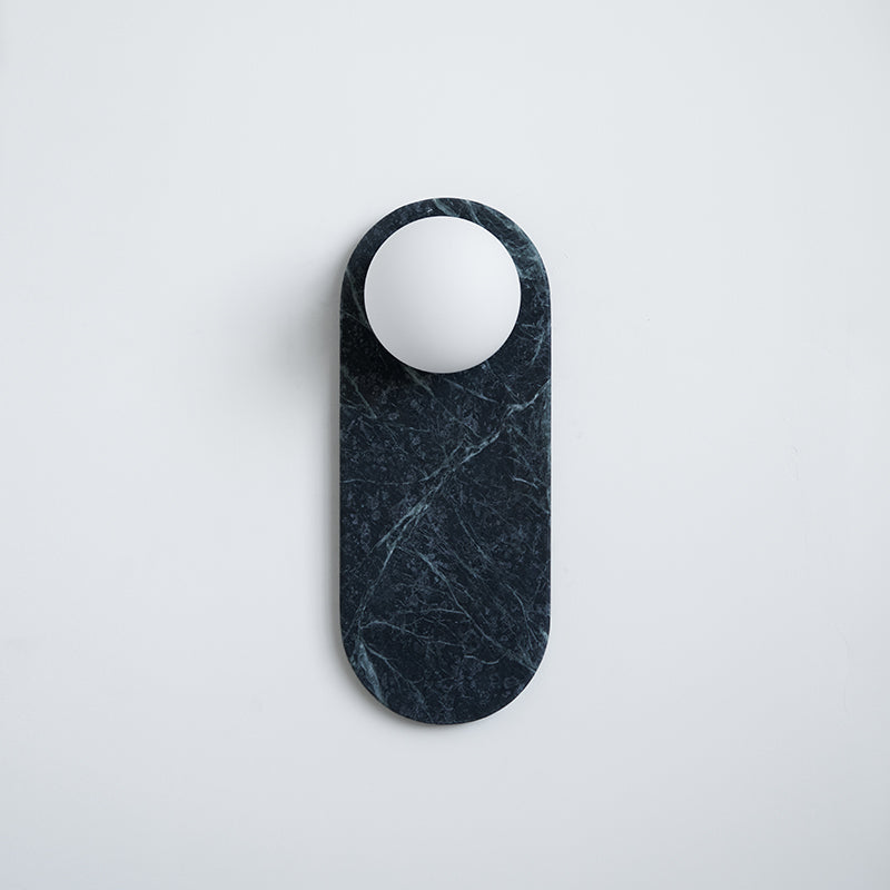 Lucie Premium Nordic Oval Marble Glass Wall Lamp