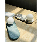 Avi Oval Wall Lamp  Marble