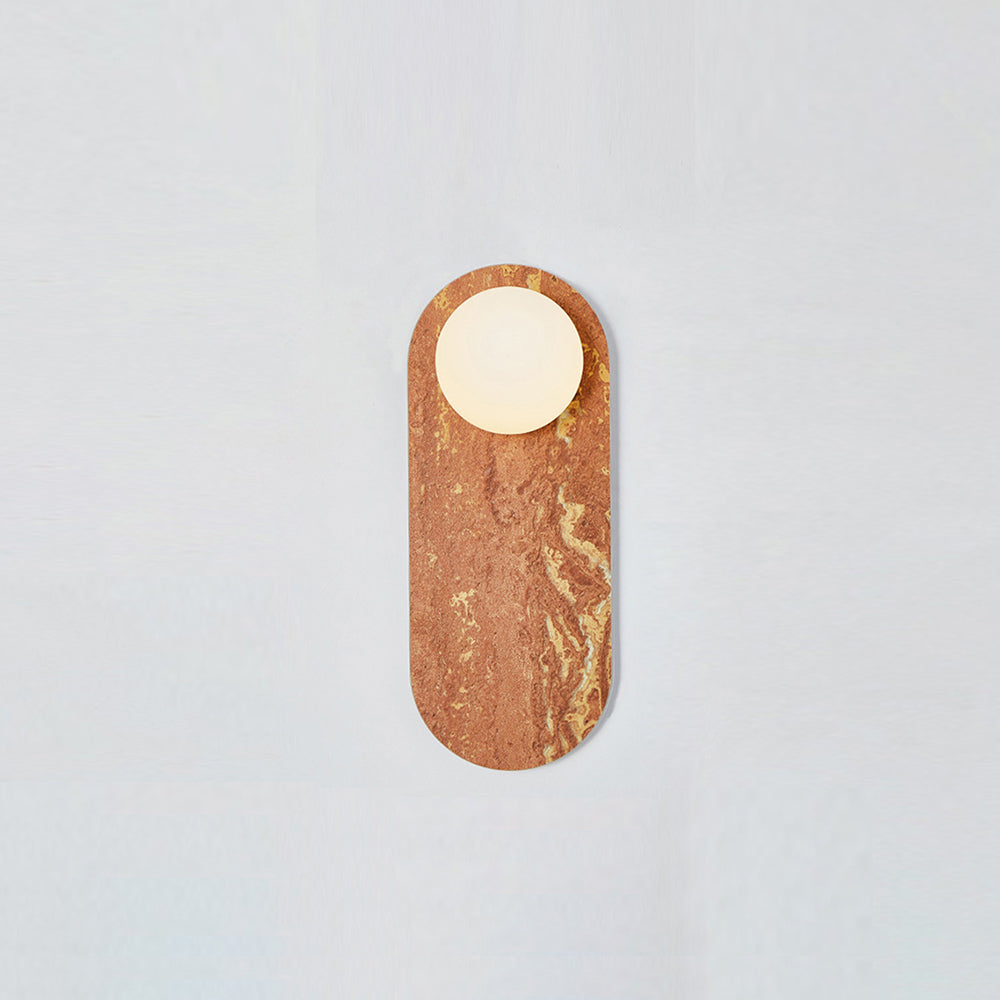 Lucie Premium Nordic Oval Marble Glass Wall Lamp