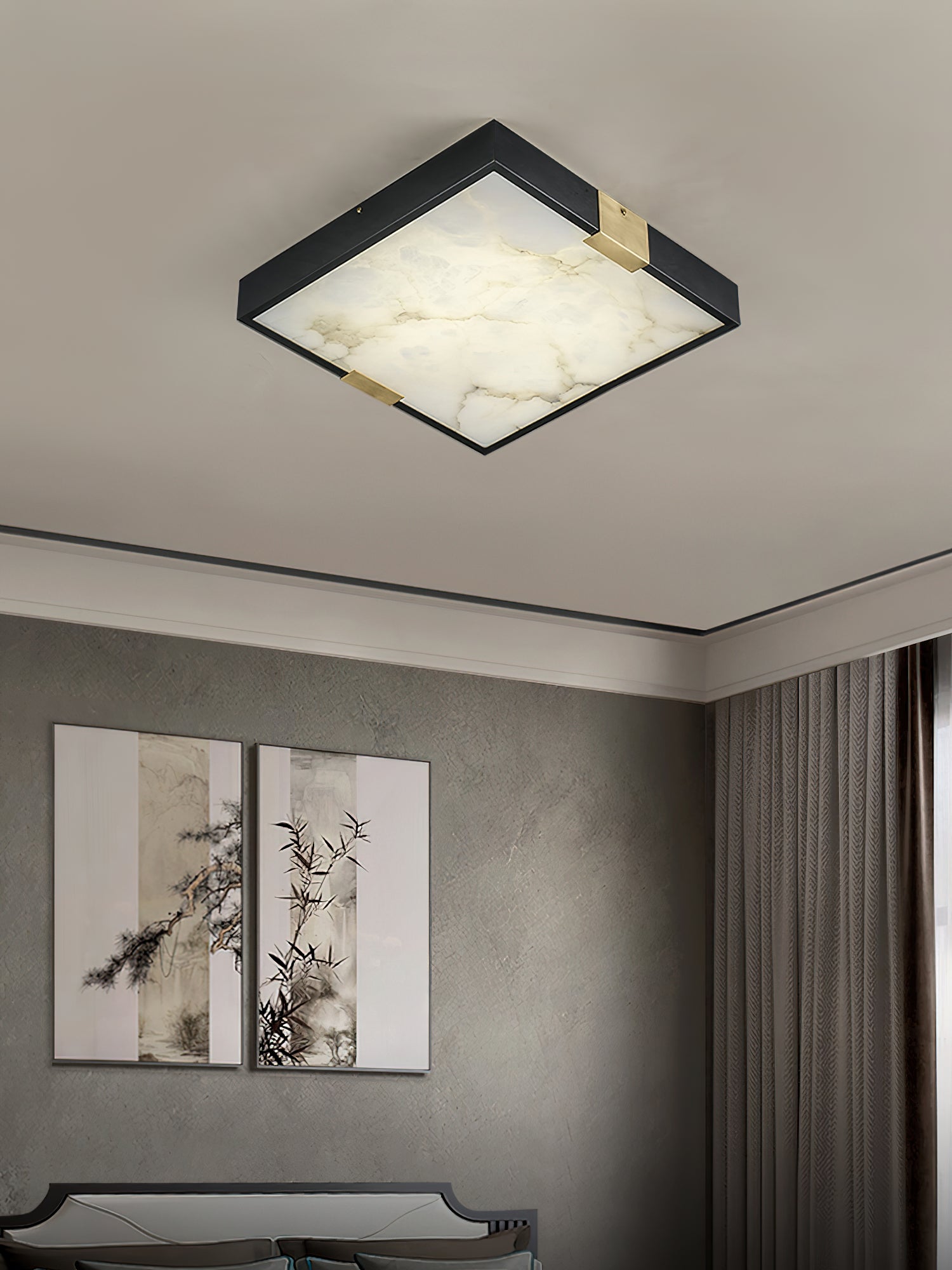 Uphaara Modern Minimalist  Alabaster Ceiling Light