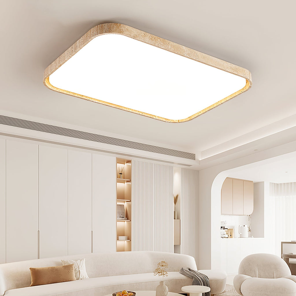Aisle Travertine Square Ceiling Light