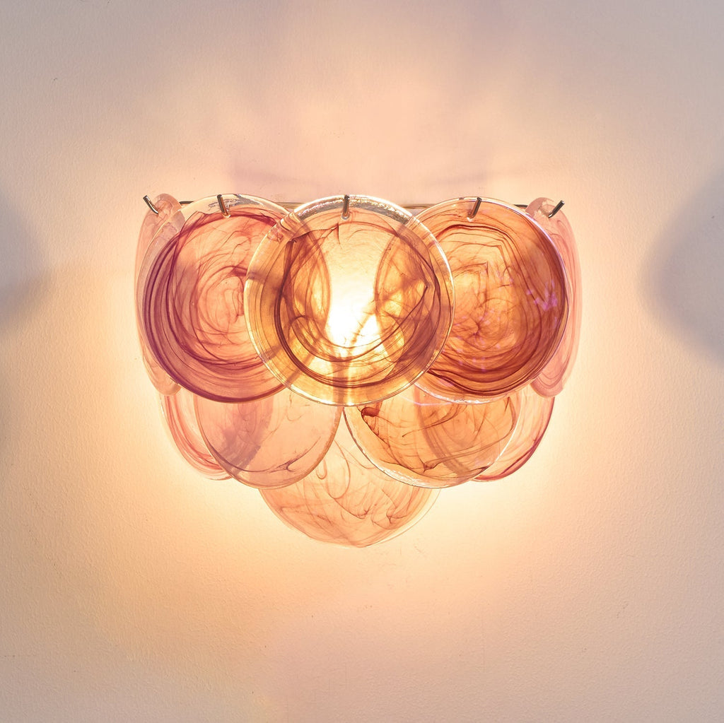 Aurora Wall Lamp Murano Glass Disc Artistic