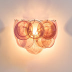 Aurora Wall Lamp Murano Glass Disc Artistic