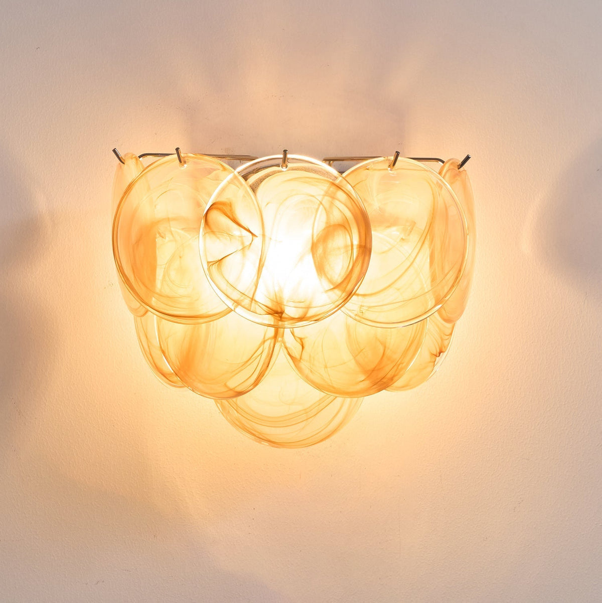 Aurora Wall Lamp Murano Glass Disc Artistic