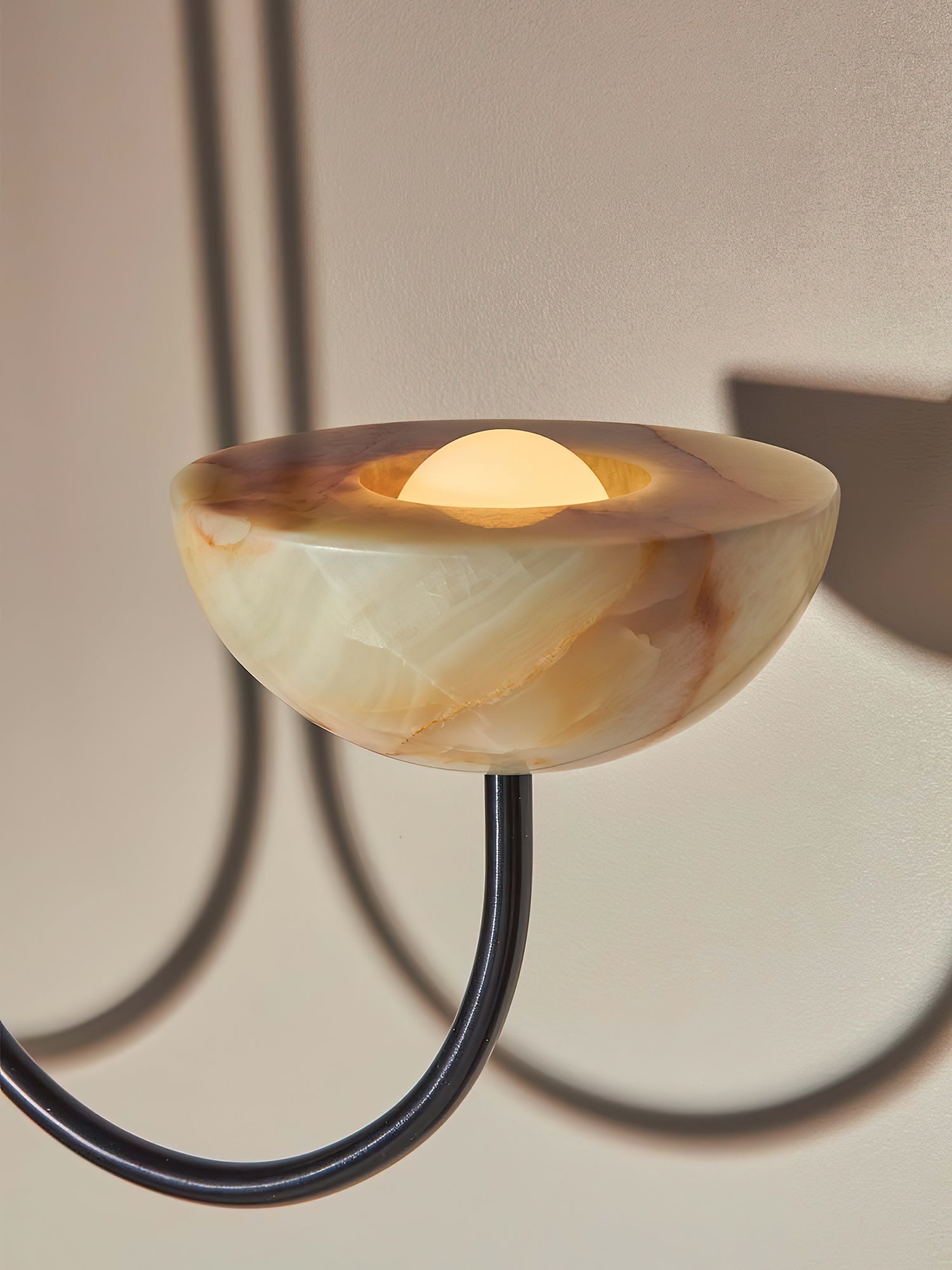 Lunaris Modern Minimalist Alabaster Pendant Lamp