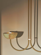 Lunaris Modern Minimalist Alabaster Pendant Lamp