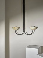 Lunaris Modern Minimalist Alabaster Pendant Lamp