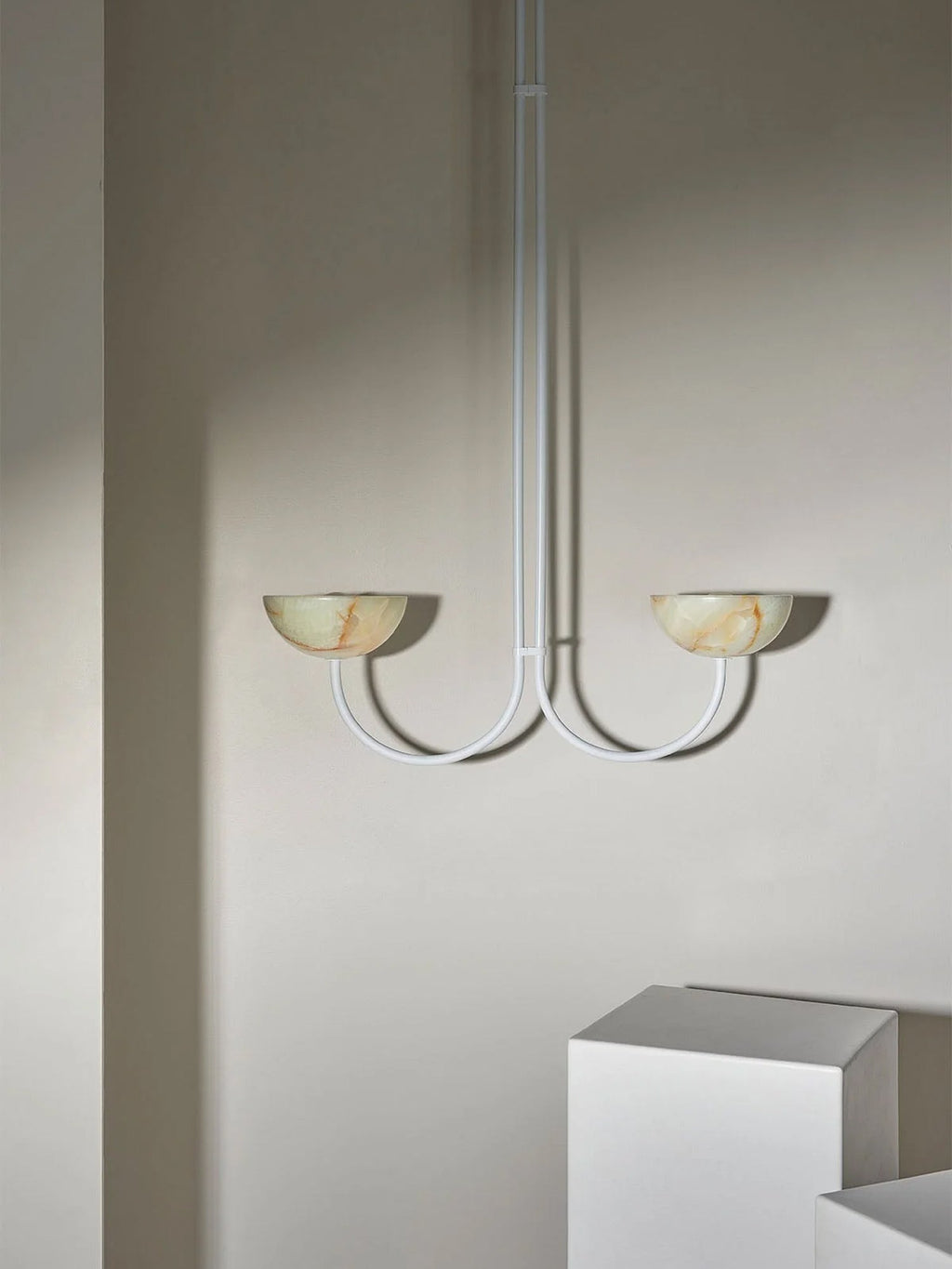 Lunaris Modern Minimalist Alabaster Pendant Lamp