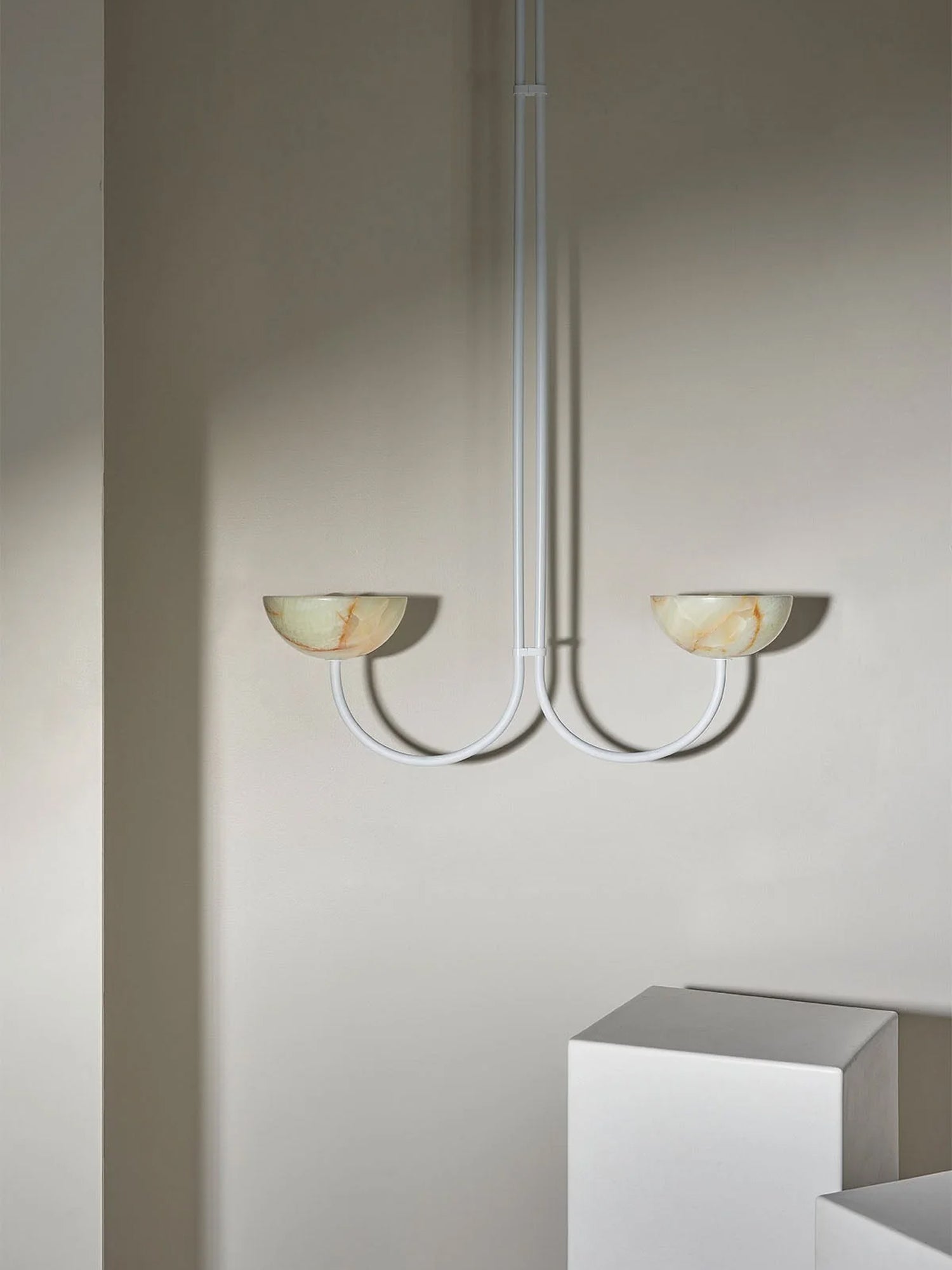 Lunaris Modern Minimalist Alabaster Pendant Lamp