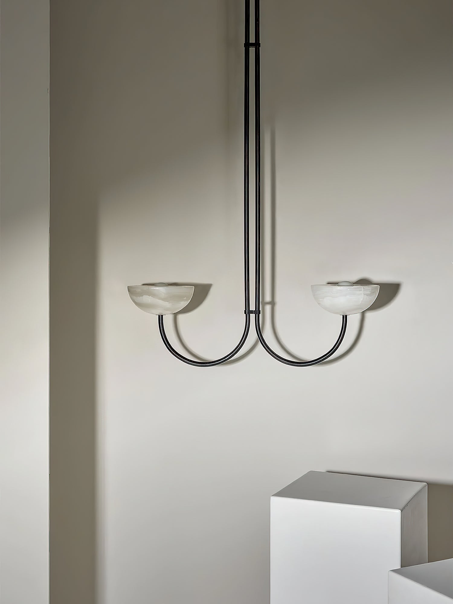 Lunaris Modern Minimalist Alabaster Pendant Lamp
