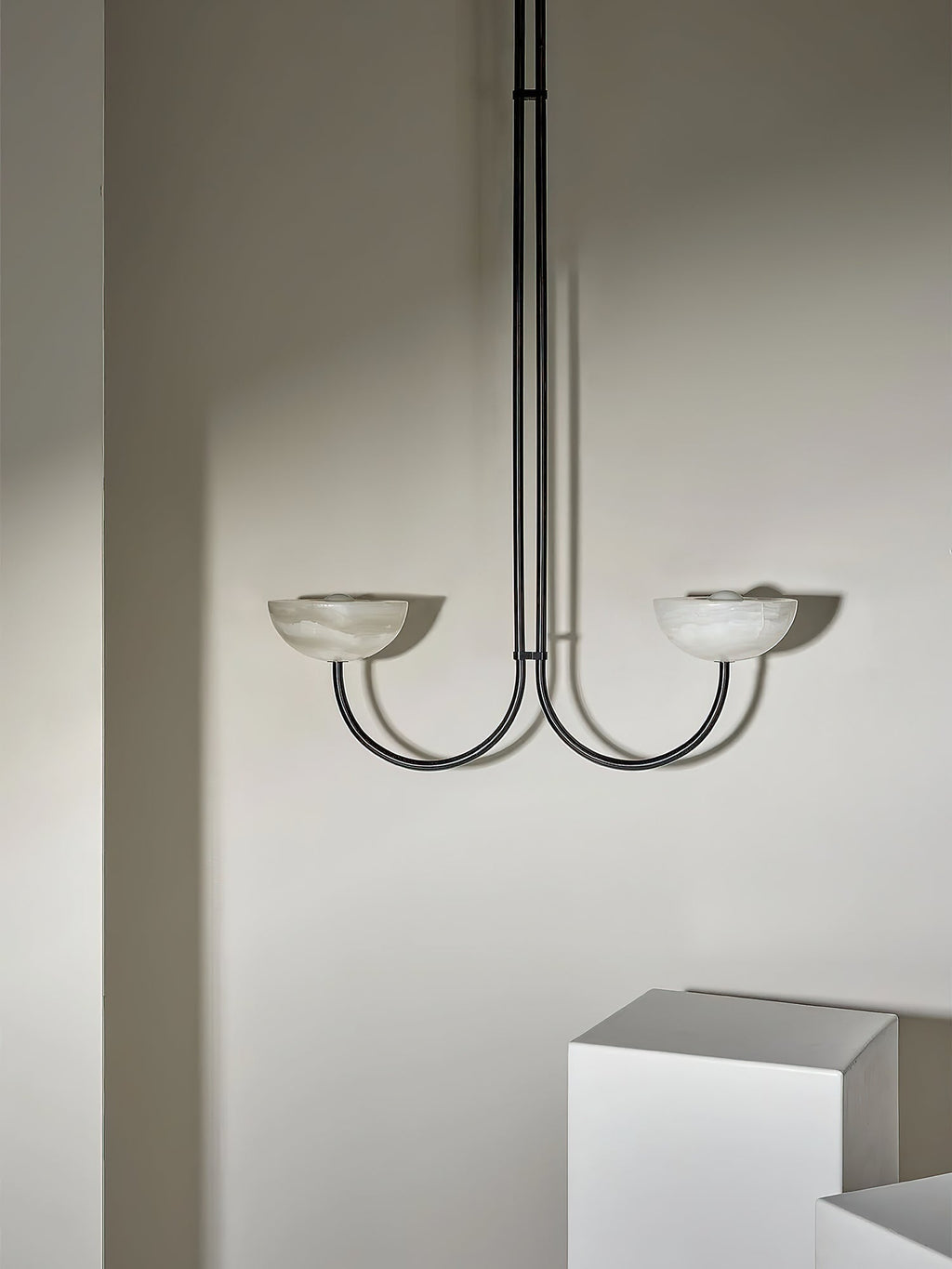 Lunaris Modern Minimalist Alabaster Pendant Lamp