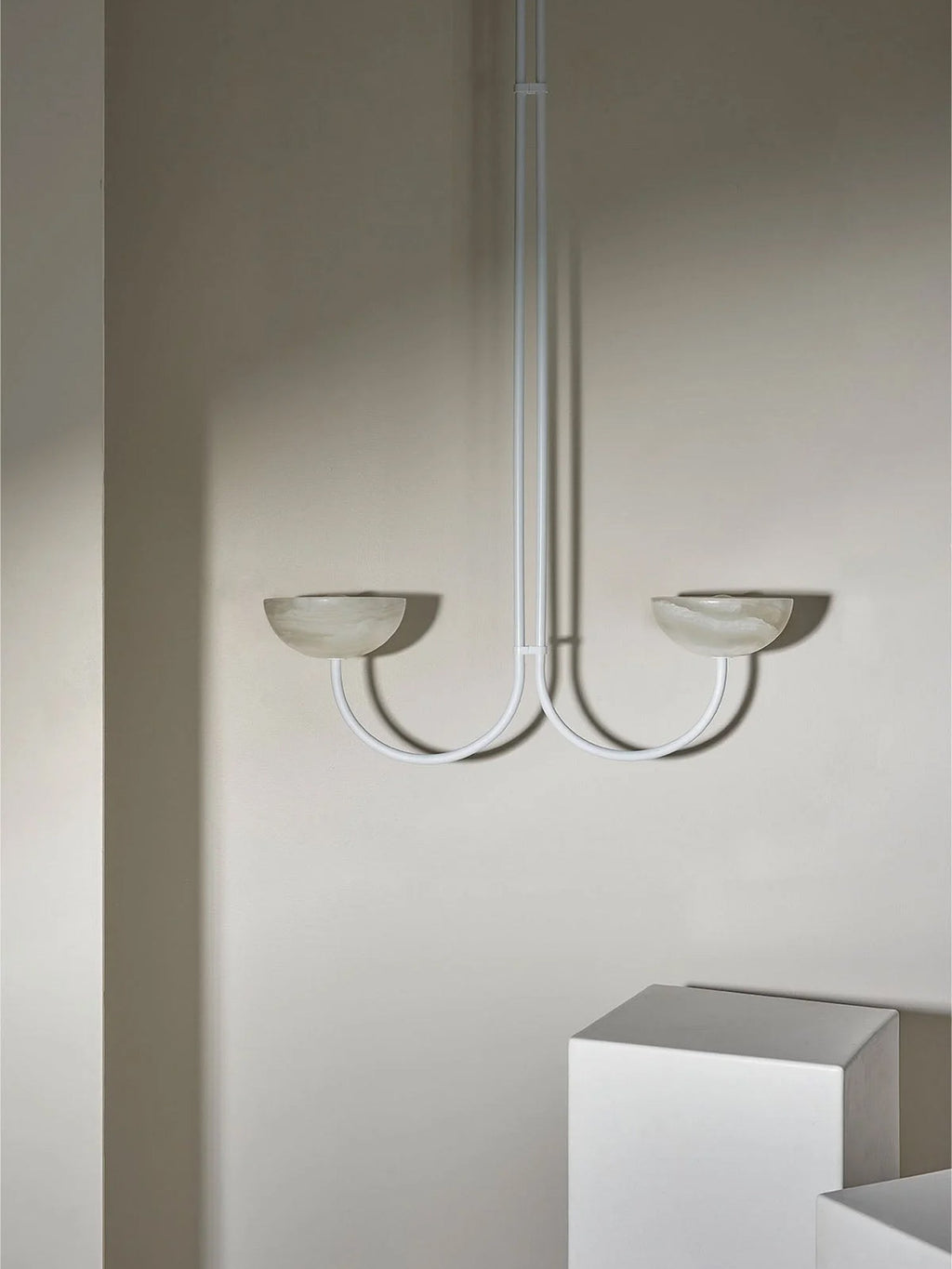 Lunaris Modern Minimalist Alabaster Pendant Lamp