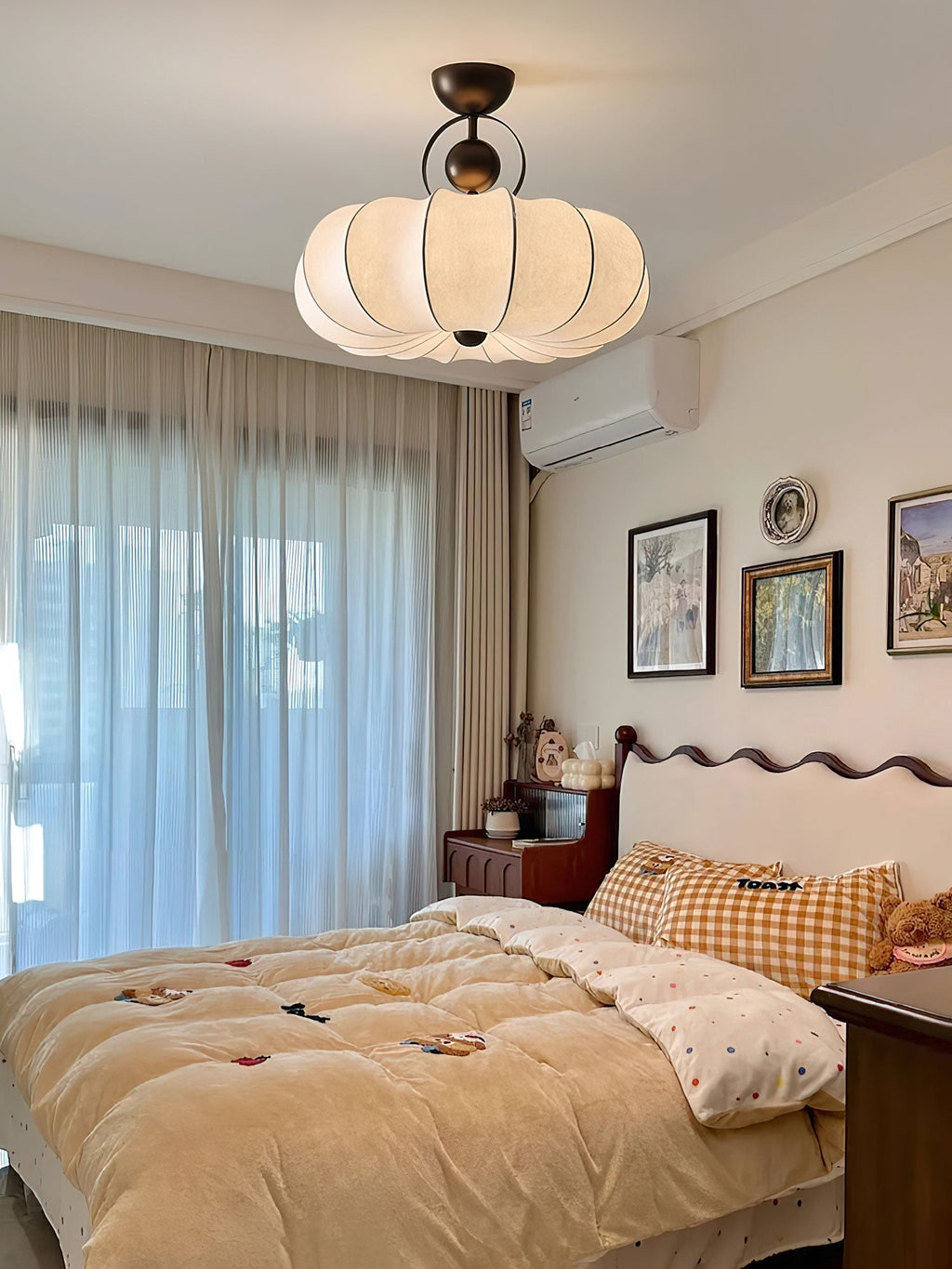 Lunelle Vintage Silk Ceiling Light