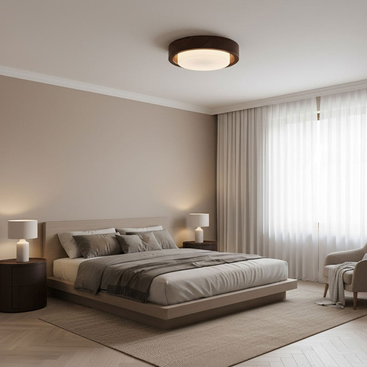 Lunor Modern Acrylic Ceiling Light