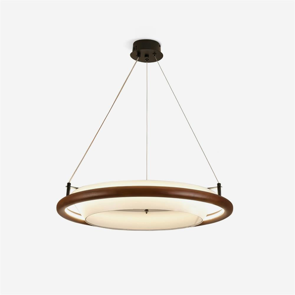 Breno Chandelier Wood Ring Minimalist