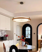 Breno Chandelier Wood Ring Minimalist
