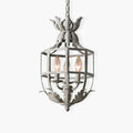 Lustra Chandelier Retro Cage Grey Candle