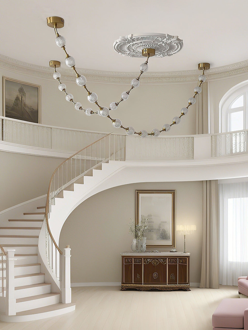 Strand Contemporary Acrylic Chandelier