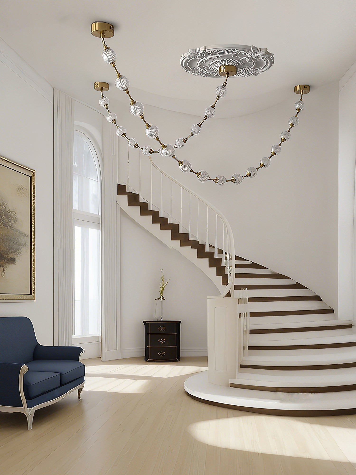 Strand Contemporary Acrylic Chandelier