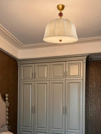 Ceiling Light in Fabric, and Wood for Warm Interiors Elegant