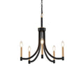 Ceshaora Vintage Industrial Brass Chandelier