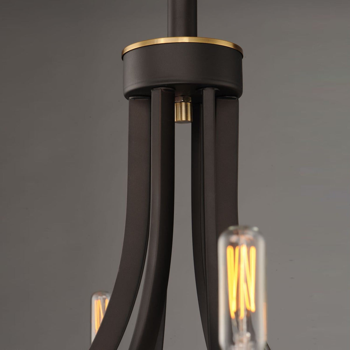 Ceshaora Vintage Industrial Brass Chandelier