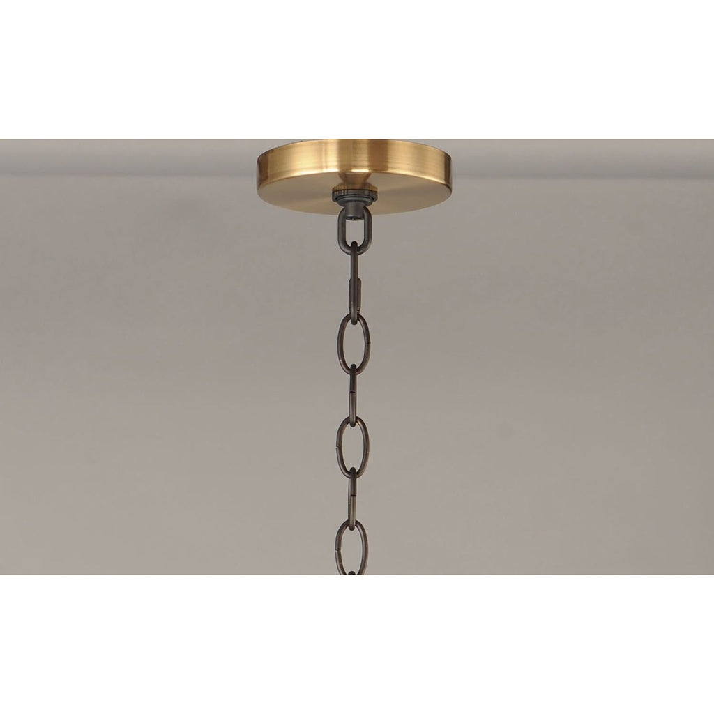 Ceshaora Vintage Industrial Brass Chandelier