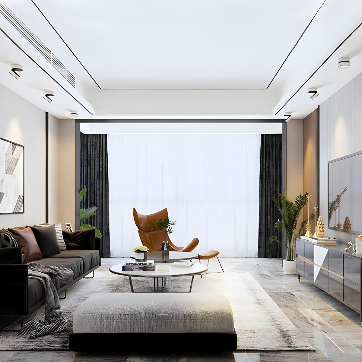 Colorara Modern Minimalist Adjustable Surface Downlight Ceiling lamp