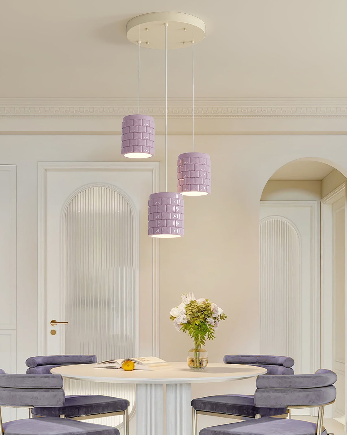 Vadoror Modern Minimalist Girl Resin Pendant Lamp