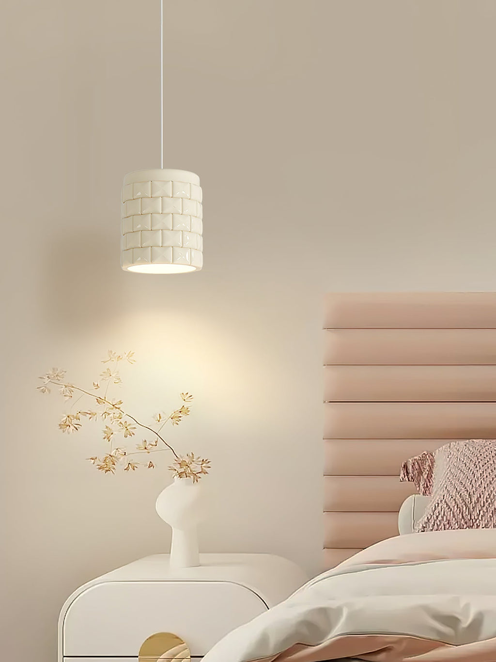 Vadoror Modern Minimalist Girl Resin Pendant Lamp