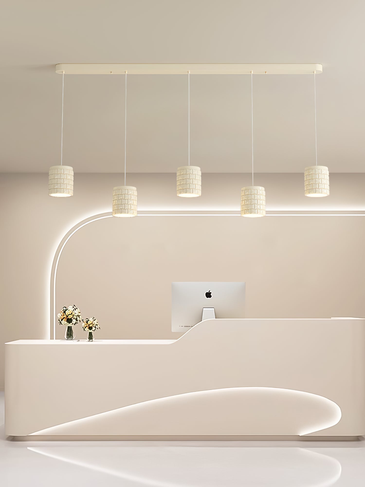 Vadoror Modern Minimalist Girl Resin Pendant Lamp