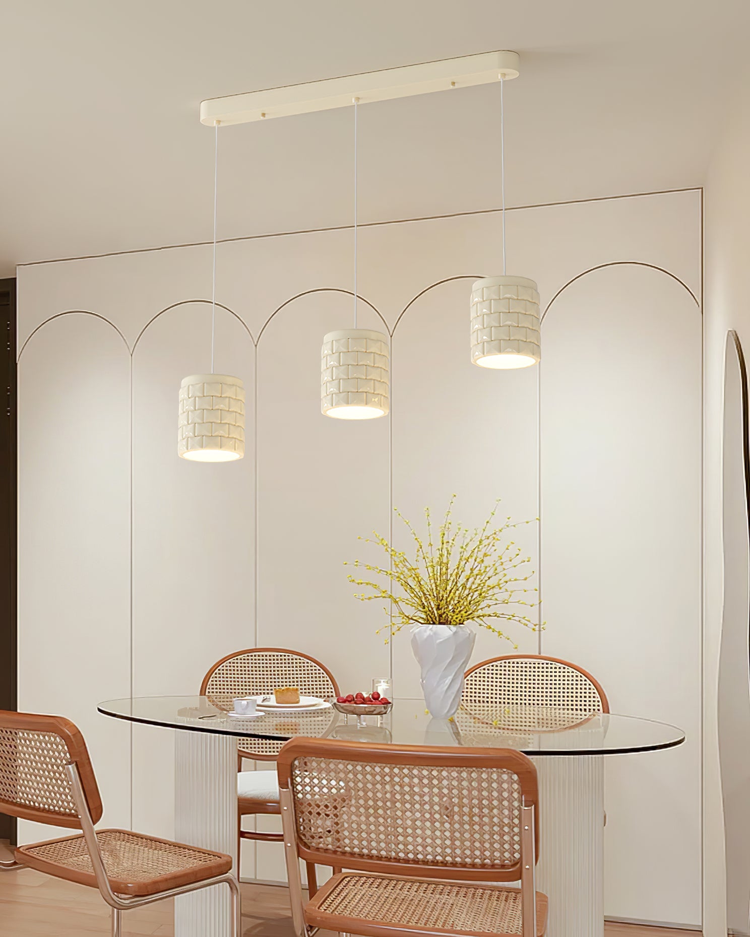 Vadoror Modern Minimalist Girl Resin Pendant Lamp