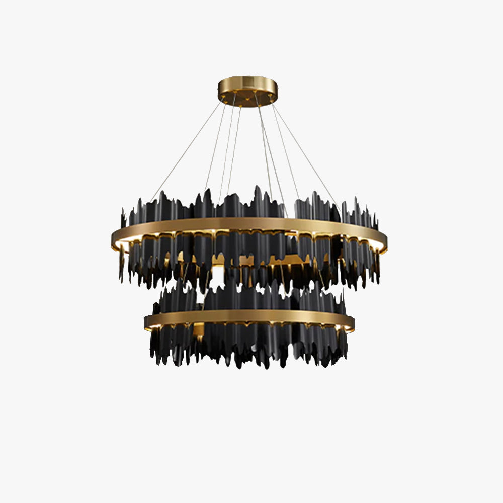 Kristy Industrial Chandelier Cylindrical Living Room