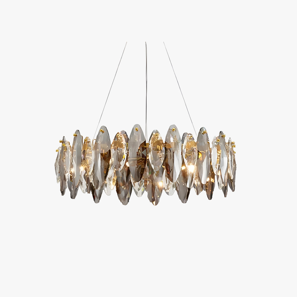 Kristy Crystal Chandelier LED Elliptical Glass Living Room