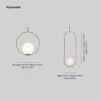 Lustra Pendant Lamp Brass Modern Ring