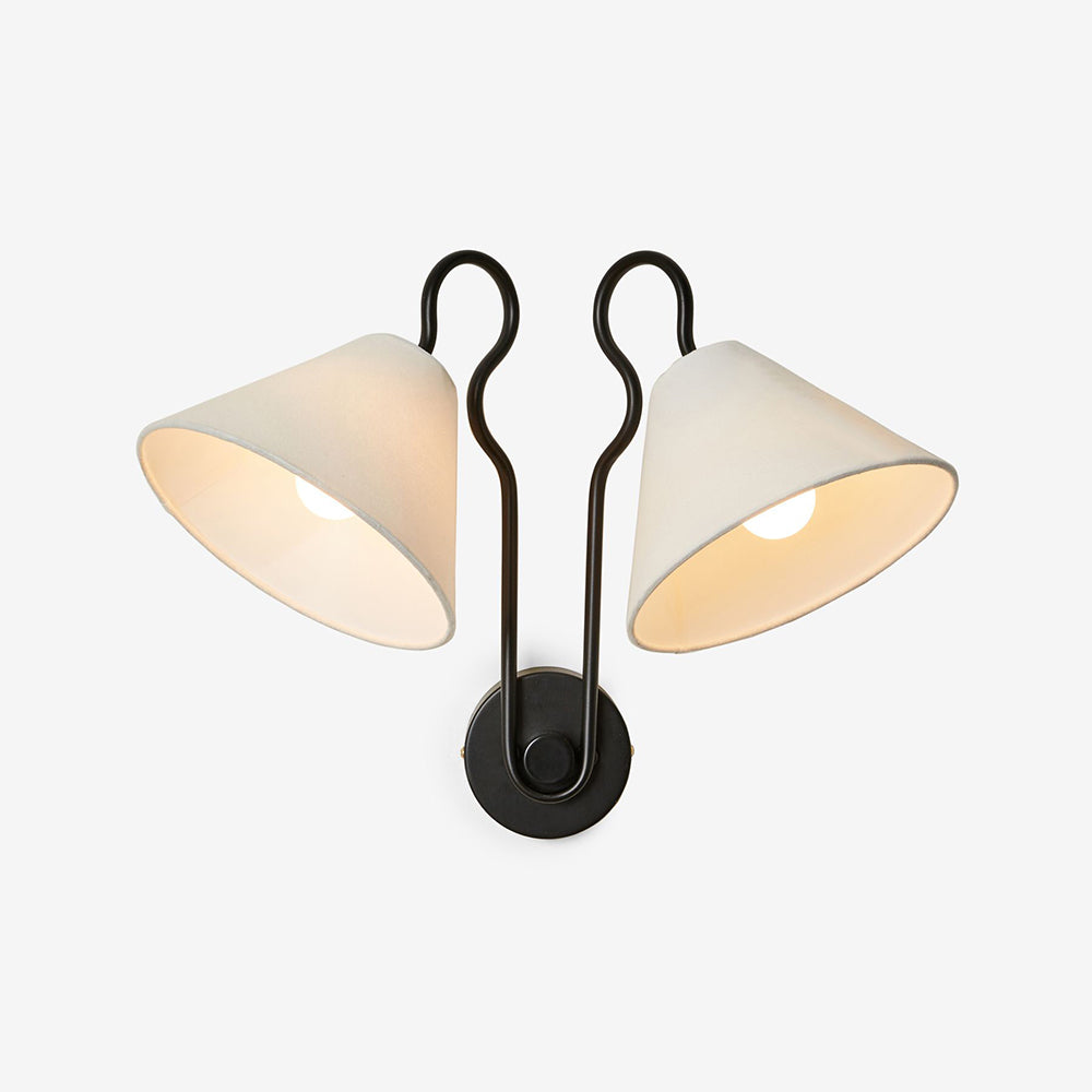 Elthayra Vintage Industrial Fabric Wall Lamp