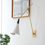 Lindsay Vintage Industrial Glass Wall Lamp