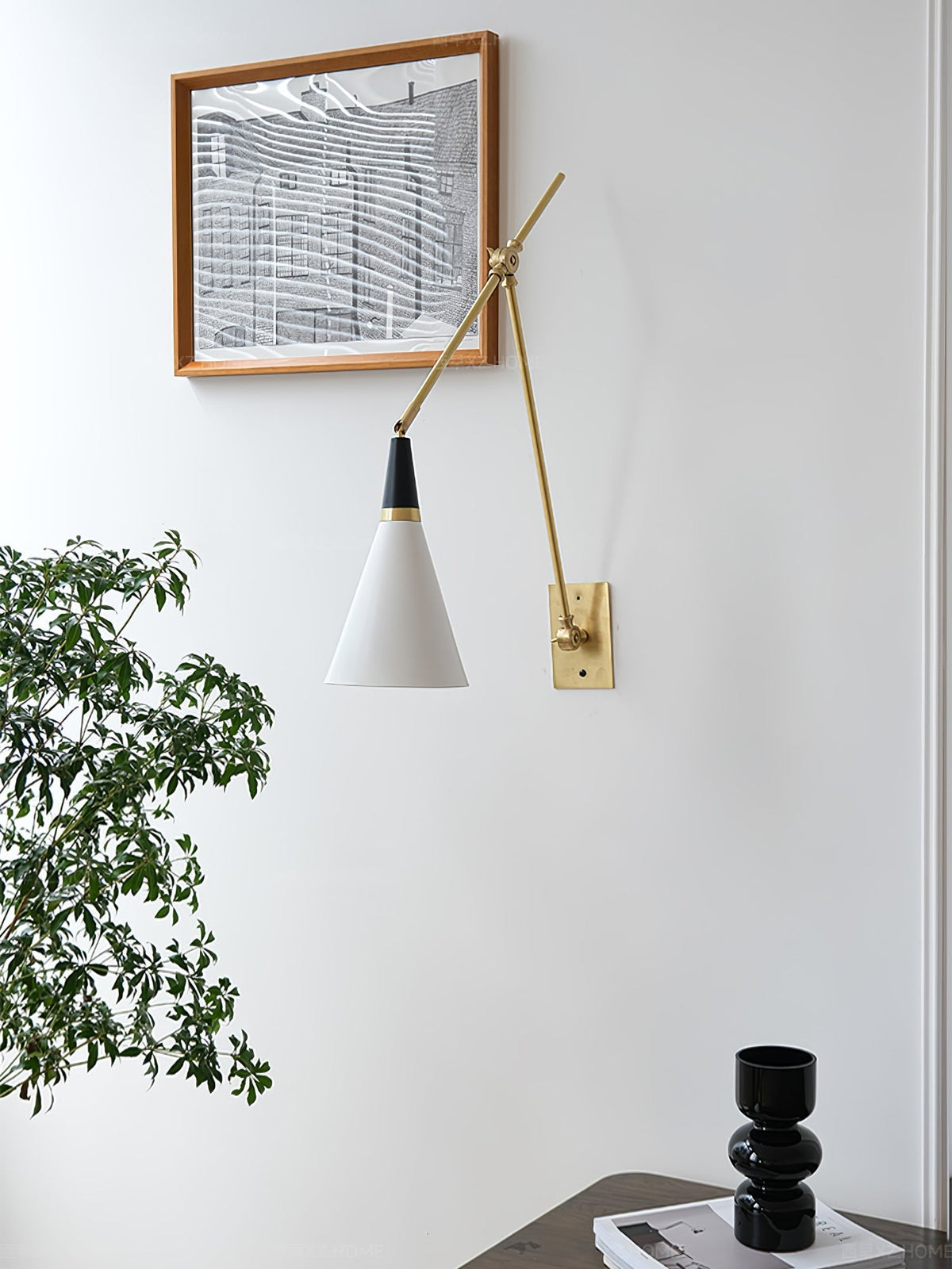 Lindsay Vintage Industrial Glass Wall Lamp