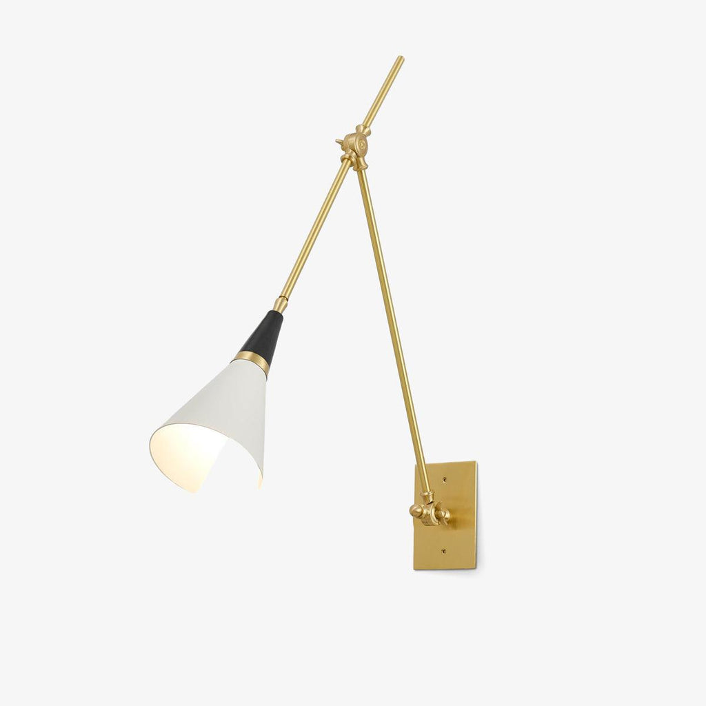 Lindsay Vintage Industrial Glass Wall Lamp