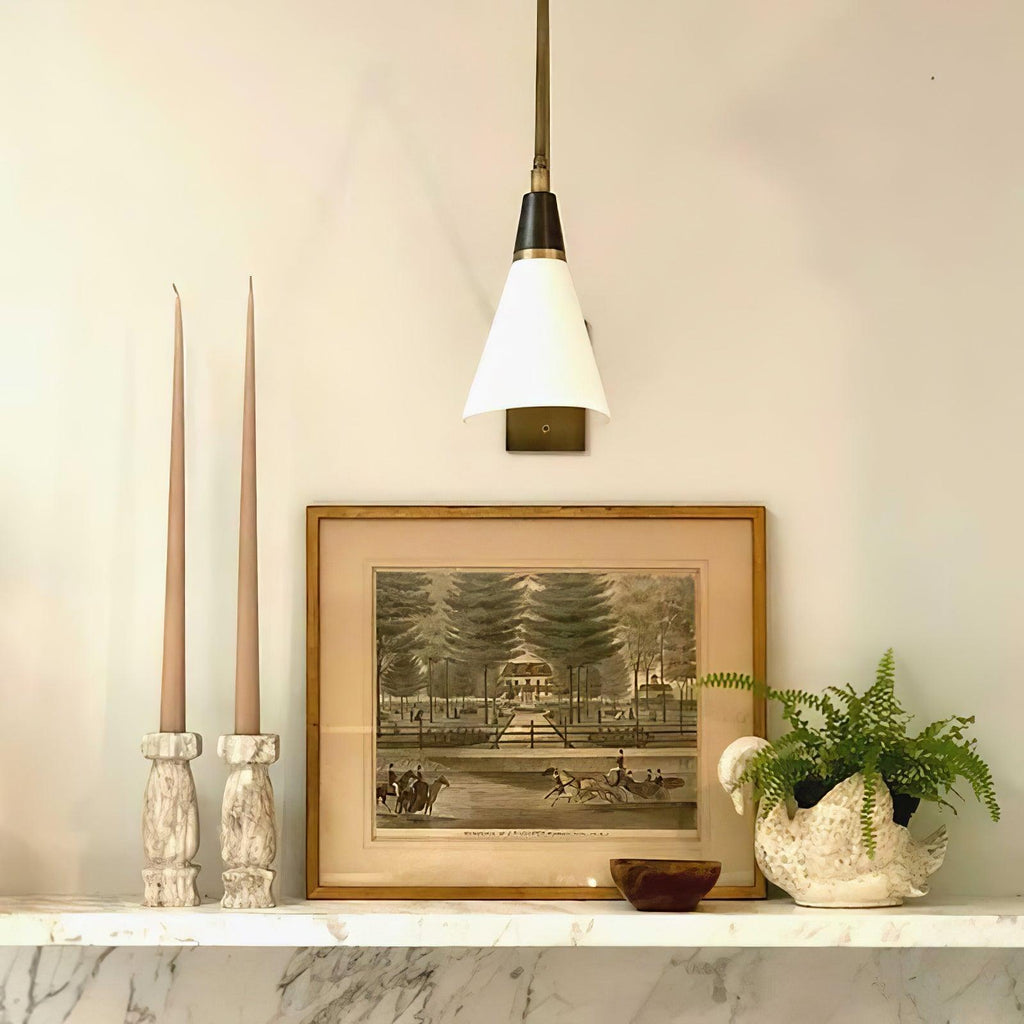 Lindsay Vintage Industrial Glass Wall Lamp
