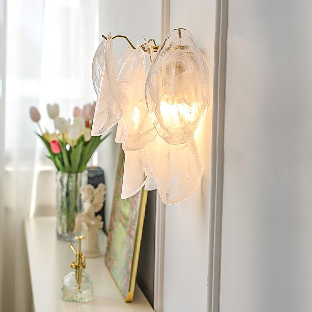 Evelo Petal Glass Wall Lamp