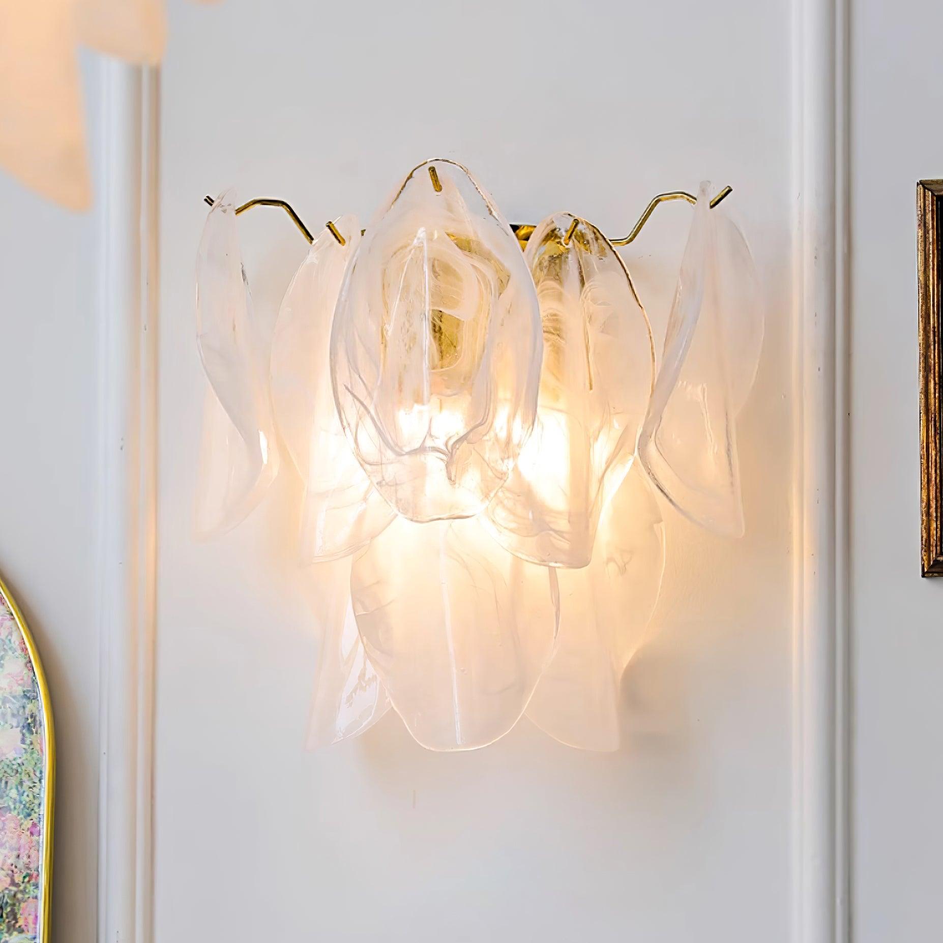 Evelo Petal Glass Wall Lamp