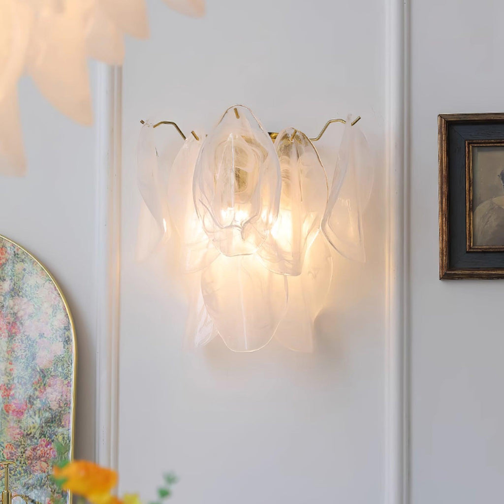 Evelo Petal Glass Wall Lamp