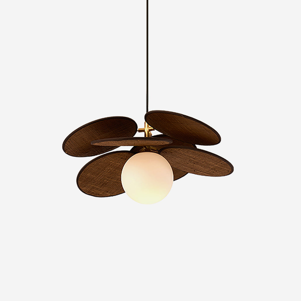 Florin Wooden Petal Pendant Light