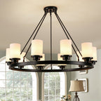 Silva Retro Glass Chandelier for Living Room