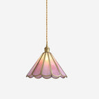 Lione Pink Stained Glass Pendant Light