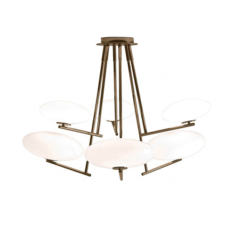 Umirarae Individual Creativity Brass Glass Ceiling Lamp