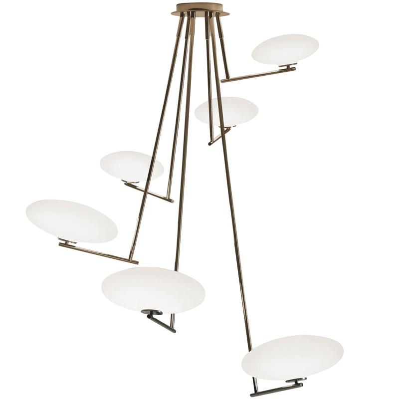 Umirarae Individual Creativity Brass Glass Ceiling Lamp