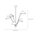Avlorisra Vintage Industrial Brass Fabric Chandelier