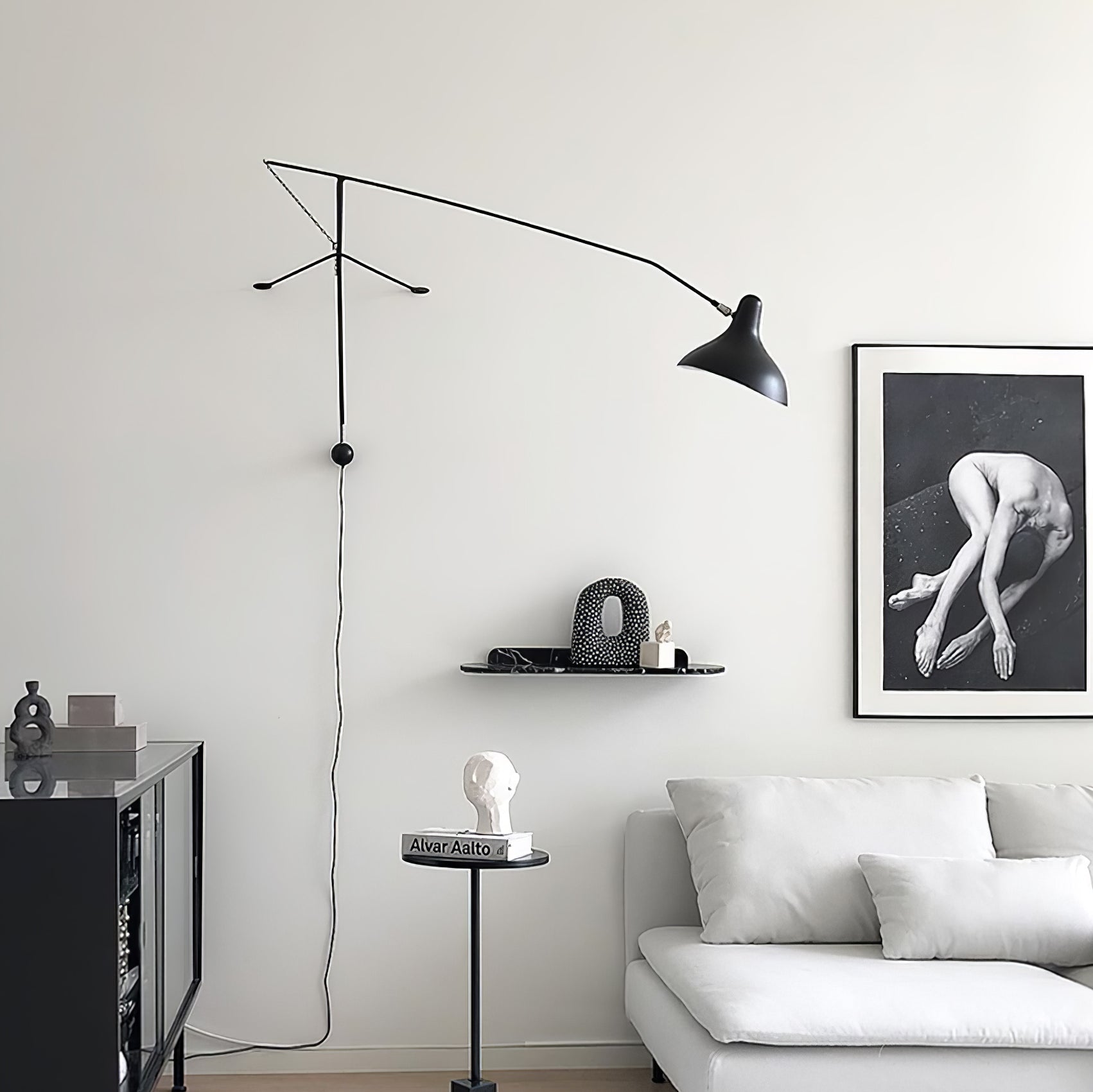 Ivsolarae Modern Minimalist Arm Wall Lamp